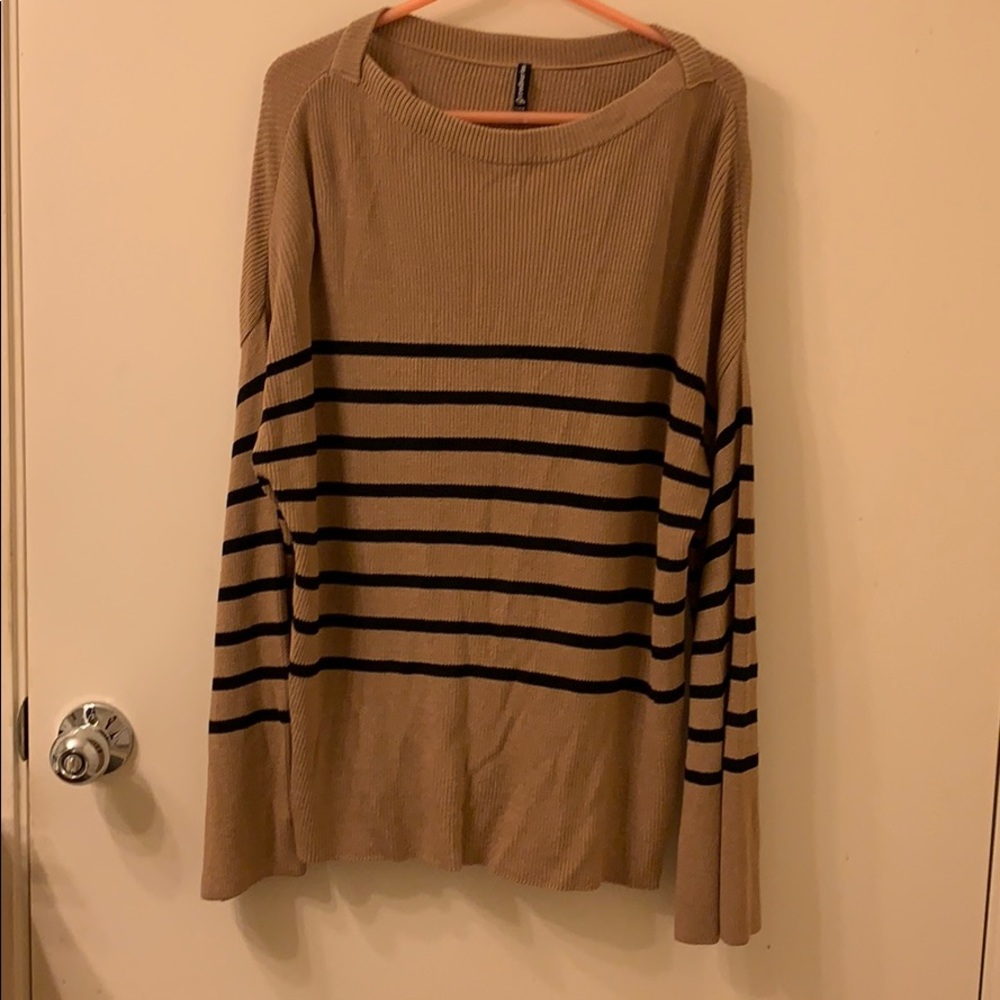 Oversized striped sweater